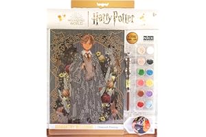 Diamantiny Harry Potter – Yume Fantasy Ron – Kit crea il Mosaico, Attività Crystal Art, Diamond Painting, 1 Quadro A4, Multicolor, 21 x 29,7 cm, 21011