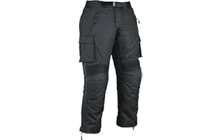GEARX Mens Cargo Motorbike Protective Trousers Waterproof Adjustable