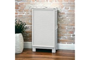 Dmora - Armoire d'extérieur, Mobilier d'extérieur, Armoire de Balcon Polyvalente, 100% Made in Italy, Gris Clair, 50x39x92 cm