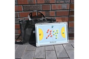 LionSports Profi Taktiktafel Handball - Mit Tasche und Zubehör - Perfekte Tafel für Taktiken und Spielanpassungen - Verbessertes Angriffs und Abwehr Spiel für Handball - Besseres Handball-Training