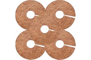 HellDoler 8 Pezzi Disco Cocco Piante,Disco in Fibra di Cocco Cocco per Protezione Piante Pacciamatura Cocco Protezione Invernale per Piante Protezione Antigelo (30cm)
