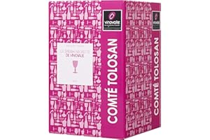 VINOVALIE Cubi Vin Rosé 10 L - BIB Vin Rosé Négrette-Syrah 10 litres - IGP Comté Tolosan