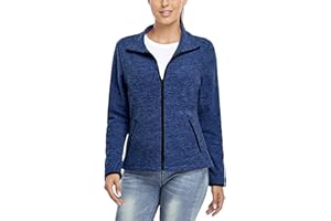 Soneven Chaqueta Forro Polar Mujer Invierno, Chaqueta Con Cremallera Para Chaqueta Mujer Invierno Elegante Ligero Paquete Cremallera Mujer de Talla Grande Para Deportes Correr Esquíal Aire Libre