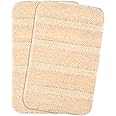 Saral Home Microfiber Soft Anti Slip Water Absorbent Door Mat | Bath Mat with Rubber Bottom | Soft & Super Absorbent Mats for Shower | Quick-Drying Mats for Kitchen Bathroom|Set of 2(Beige, 35X50 CM)