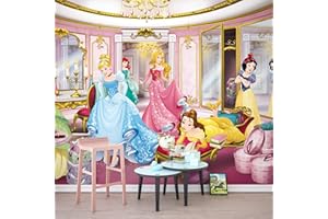 Komar Disney Princess Mirror | Dimensioni: 368 x 254 cm (larghezza x altezza), ragazza, principessa, cameretta dei bambini, camera delle ragazze, 8-4108