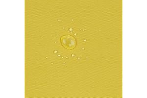 VmG-Store Tissu extérieur en polyester imperméable au mètre pour auvents, tentes, bâches, protection UV, indéchirable et facile d'entretien (200 x 147 cm, 020 I ocre)