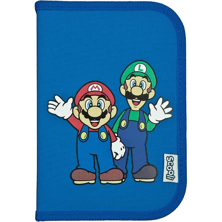 Super Mario World Federmäppchen – Mit 28 Teilen Für Schule & Basteln (5-14 Jahre)
