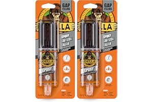 Gorilla 6044004 Epoxy (2 Pack), Clear, 25ml