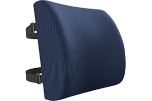 FORTEM Poduszka Lędźwiowa, Nakładka na Fotel Samochodowy, Poduszka Ortopedyczna na Krzesło, Nakładka na Krzesło Biurowe, Nakładka na Fotel z Pianki Termoelastycznej, Pokrowiec z Możliwością Prania