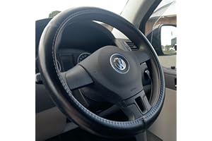 HEYNER Steering Wheel Cover For VW Transporter Van Black Leather Look 37-39cm H603100