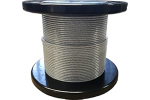 Edelstahlseil 7x7, PVC ummantelt (transparent/klar), 100m, 1,25mm Ø Drahtseil mit PVC auf 2mm Außendurchmesser ummantelt, rostfrei, mittelweich, mittlere Dehnung - Tecklenborg, Kegel GmbH