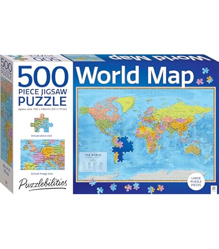Hinkler - Puzzlebilities Shaped - Planet Earth Jigsaw Puzzle (500 Piec