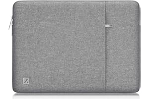 NIDOO 11.6 Pouces Housse Pochette de Protection Ordinateur Portable Sacoche Imperméable pour Nouveau 13" MacBook Air Pro /12.9" iPad Pro 2018 2020/Surface Pro 6 7 X / 13.4" XPS 13 / MateBook 13, Gris