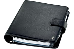 AVERY ZWECKFORM Chronoplan 50101 organizzatore Rindnappaleder (agenda A5 con falda, classificatore ad anelli) Nero