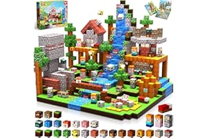 Goody King Costruzioni Magnetiche per Bambini 200 Pezzi - Blocchi Magnetici con Tema Prateria - Animali e fiumi - Magnetic Building Blocks Giocattoli Montessori - Regali STEM per bambini 3-9 Anni