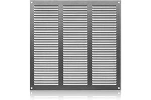 ABOUT VENT 300x300mm Griglia di Ventilazione in Acciaio Zincato con Zanzariera - Griglie di Aerazione in Metallo