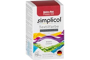 simplicol Tinte Expert Your Express Dye en una máquina o en un tazón, paquete de 150 g, color rojo amapola