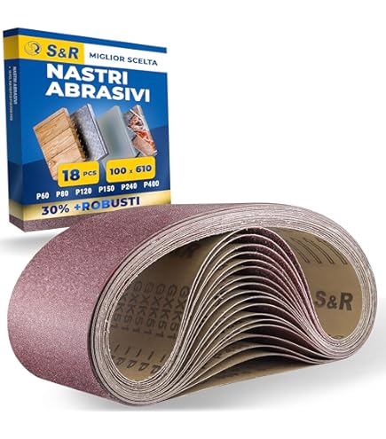Hegner 50120002 Nastri Abrasivi Grana 180 Per Legno 6 Pezzi 180 Abrasivi 38866988