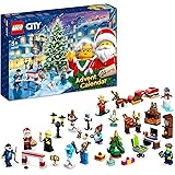 LEGO 60381 City Advent Calendar 2023 Building Set of 24 Christmas Gifts, Includes Santa Claus, Reindeer & Minifigures, Buildi
