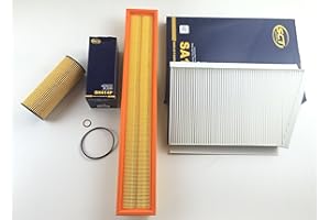 SCT GERMANY / CARIPAR GERMANY FILTER SET ÖLFILTER LUFTFILTER POLLENFILTER W203 S203 CL203 C180 180 129PS