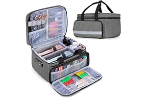 ‎CURMIO CURMIO Haarschneider Tasche, Trimmer Organizer Tasche mit Zahlenschloss, Friseurtasche für Schermaschine, Rasierer und Andere Barber Supplies, Grau