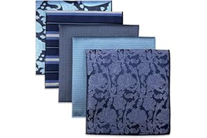 S&W SHLAX&WING Shlax&Wing 5 PIEZAS Hombres Mezclado Clasificado Patrón Pañuelo De Bolsillo Pañuelo Conjunto