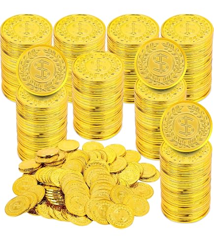 Lot 6 Pièces De Monnaie Feng Shui Dynastie Qing - 3 Cm, Métal, Avec Sac Cadeau, Pour Chance Prospérité