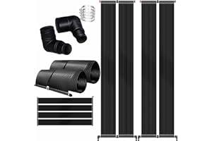 KESSER® Colector solar para piscina, calefacción de agua caliente, calefacción solar para piscinas, piscina l se puede ampliar según sea necesario, plástico resistente a los rayos UV (300 x 140 cm)