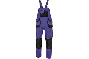 Stenso des-Emerton - Salopette da Lavoro - Uomo - Tute Protettive - Slim Fit - Blu Reale - 58