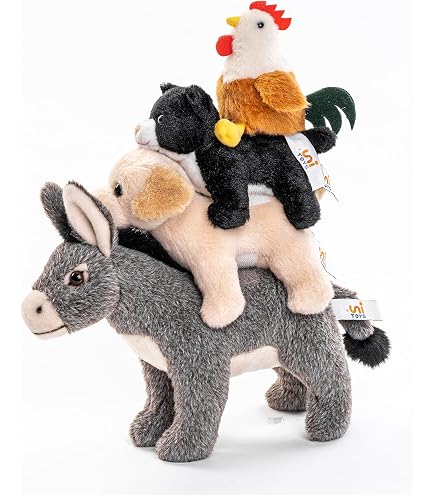 Teddys Rothenburg Kuscheltier Esel – Sitzend, Grau, 15 Cm, Aus Weichem Plüsch, Maschinenwaschbar