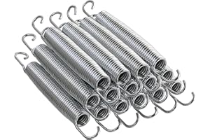 Upper Bounce Trampoline Springs | Set of 15 Trampoline Replacement Springs | Heavy-Duty Galvanised, Metal Rust Resistant & Long-lasting Springs