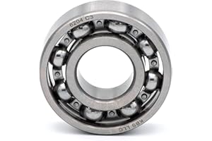 Parts and Parts Cuscinetto a sfere scanalato 6204 C3, 20 x 47 x 14 mm, DIN 625 ISO 15, cuscinetti radiali ad alta velocità, basso attrito, scorrevole, ideale per veicoli e macchinari industriali