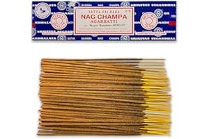LAMARE Satya Nag Champa Kadzidło - 1 opakowanie 100 g (70-80 prętów) - Aromaterapia - Medytacja - Joga - Packaging EcoFriendly