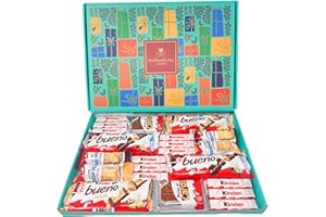 THE BRAMBLE BAY Chocolate Gift Hamper Large Box Set for Kinder Selections, Get Well Soon, Christmas, Birthday, Sweet Treats for Kids