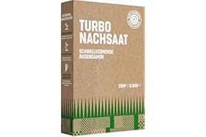 GardenGloss Nasiona Trawy Szybkokiełkujące Lato 0,5kg – Wyprodukowane w Niemczech – 25m2 Powierzchni Trawnika – Nasiona Trawy Turbo do Dosiewu i Zakładania – Dosiewka Trawnika
