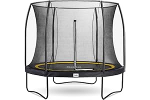 ‎SALTA Salta Comfort Edition – ⌀183/213/251/305/366/396/427cm - TÜV geprüft – Schwarz/Grün/Pink - rundes Outdoor Trampolin, Gartentrampolin - Set mit Sprungmatte, Sicherheitsnetz, Federn, Randabdeckung
