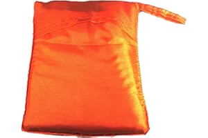 TERRAPIN TRADING Silk Single Sleeping Bag Liner from Vietnam (1217) (Orange)