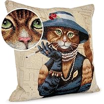 Tucocoo Kissenbezüge Mit Tiermotiven, 45x45 Cm, 4er Set – Badewanne, Schwein, Kuh Mit Blumenmuster