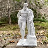 Herk&uuml;l Heykel B&uuml;st Farnese Antik Yunan Heykeli 20 cm Dekoratif Obje