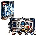 LEGO 76411 Harry Potter Stendardo della Casa Corvonero da Parete, Sala Comune del Castello di Hogwarts con Luna Lovegood, Gio