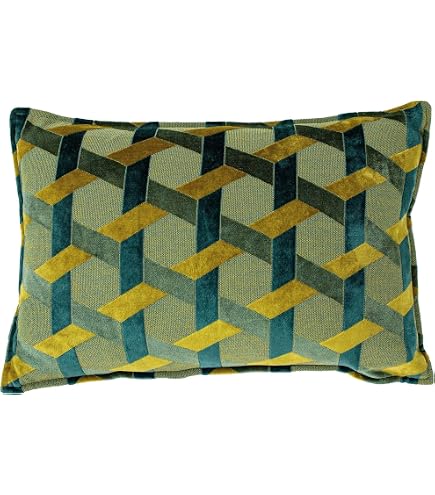 Paoletti Federa per Cuscino Leveque, Velluto, Blush/Navy, 50 x 50 cm