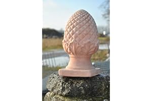 Kunert-Keramik Pinienzapfen,Terracotta,hell,frostfest,28cm