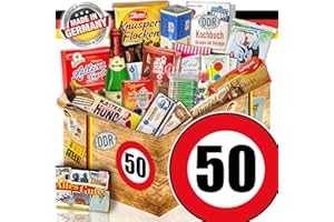OSTPRODUKTE-VERSAND.DE Ostalgie Set XXL - Süßes Kultset DDR - Geburtstag 50 - Geschenke Papa