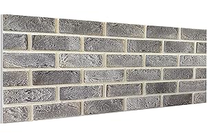 DELLEDECOR ADVANTAGE DESIGNS 3D Brick Wall Cladding Ceiling Panel Faux Brick Style Polystyrene Wall Cladding 50x100cm (DL10)