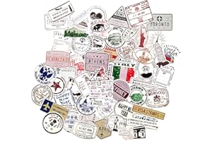 TARIFA UNITED Vintage adesivi paesi francobolli retro valigie adesivi da viaggio scrapbooking adesivo da viaggio vintage portatile bagaglio diario di viaggio calendario notebook