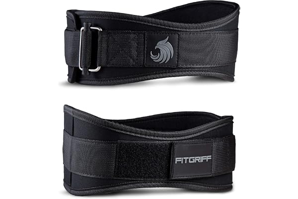 Fitgriff® Ceinture de Musculation V2 - pour Haltérophilie, Bodybuilding, Force, Fitness, Gym, Levage - Femmes et Hommes - Weightlifting Belt