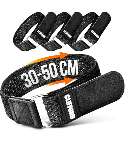 Fixplus Strap Spannband 35 Cm Schwarz – Wiederverwendbar, Reißfest, Für Sicherung & Befestigung