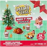 MGA's Miniverse Make It Mini DIY Christmas Advent Calendar Kit | 24 Days Countdown, 5 Festive Creations, Gingerbread House, C