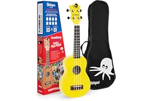 Octopus Academy soprano ukulele in yellow