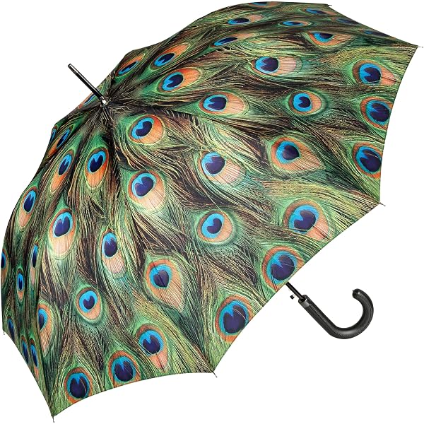 VON LILIENFELD Parapluie Canne Grand Ciel Bavarois - Ouverture Automatique Double Épaisseur